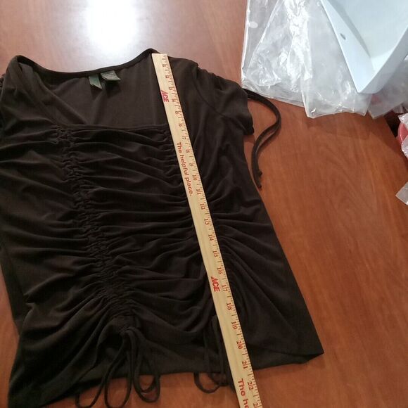 Sere Nade New York Shirt Women's Size Large Brown - Picture 7 of 10